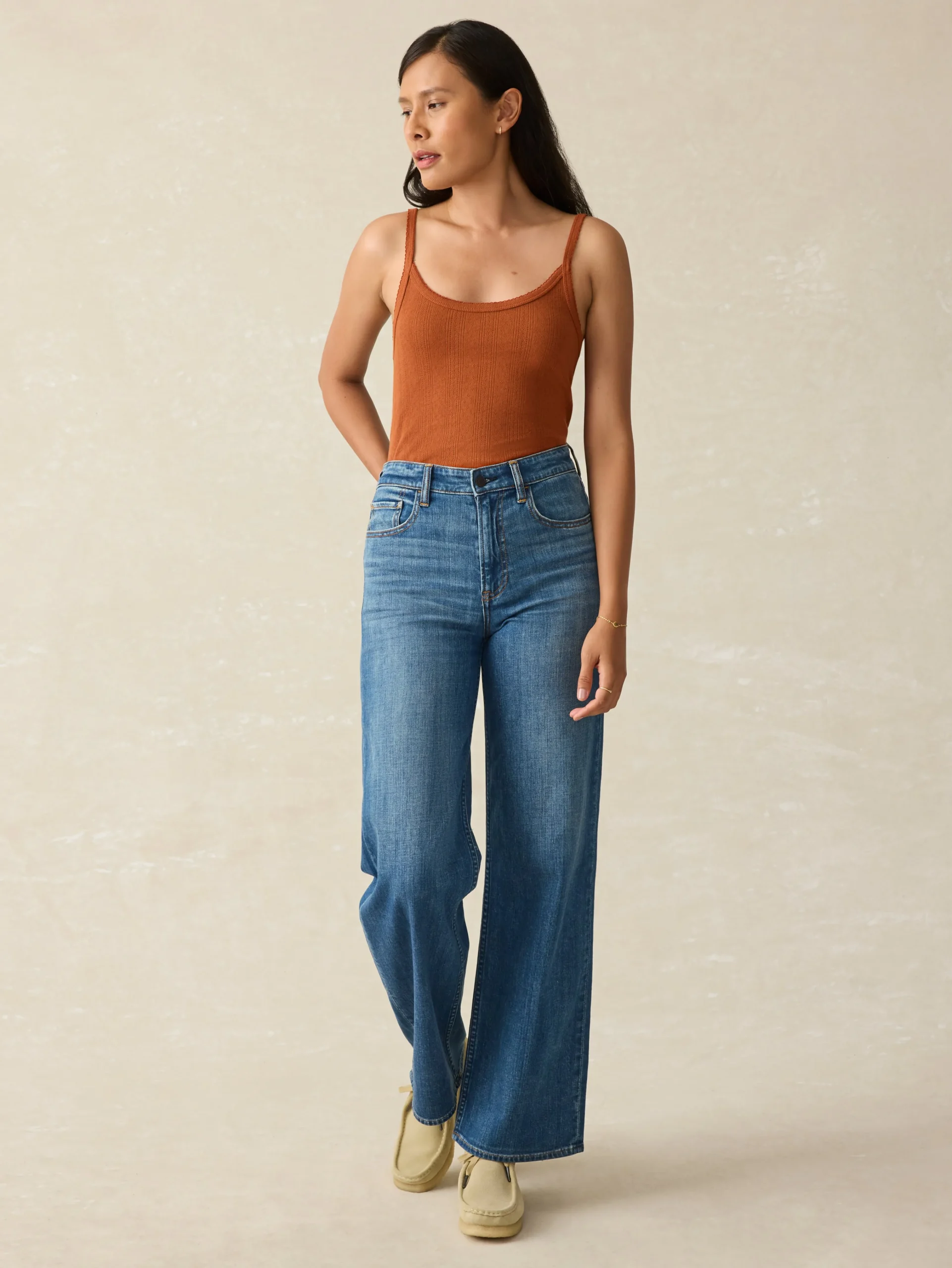 Faherty Brand Pacific Pointelle Tank -^Women T-Shirts