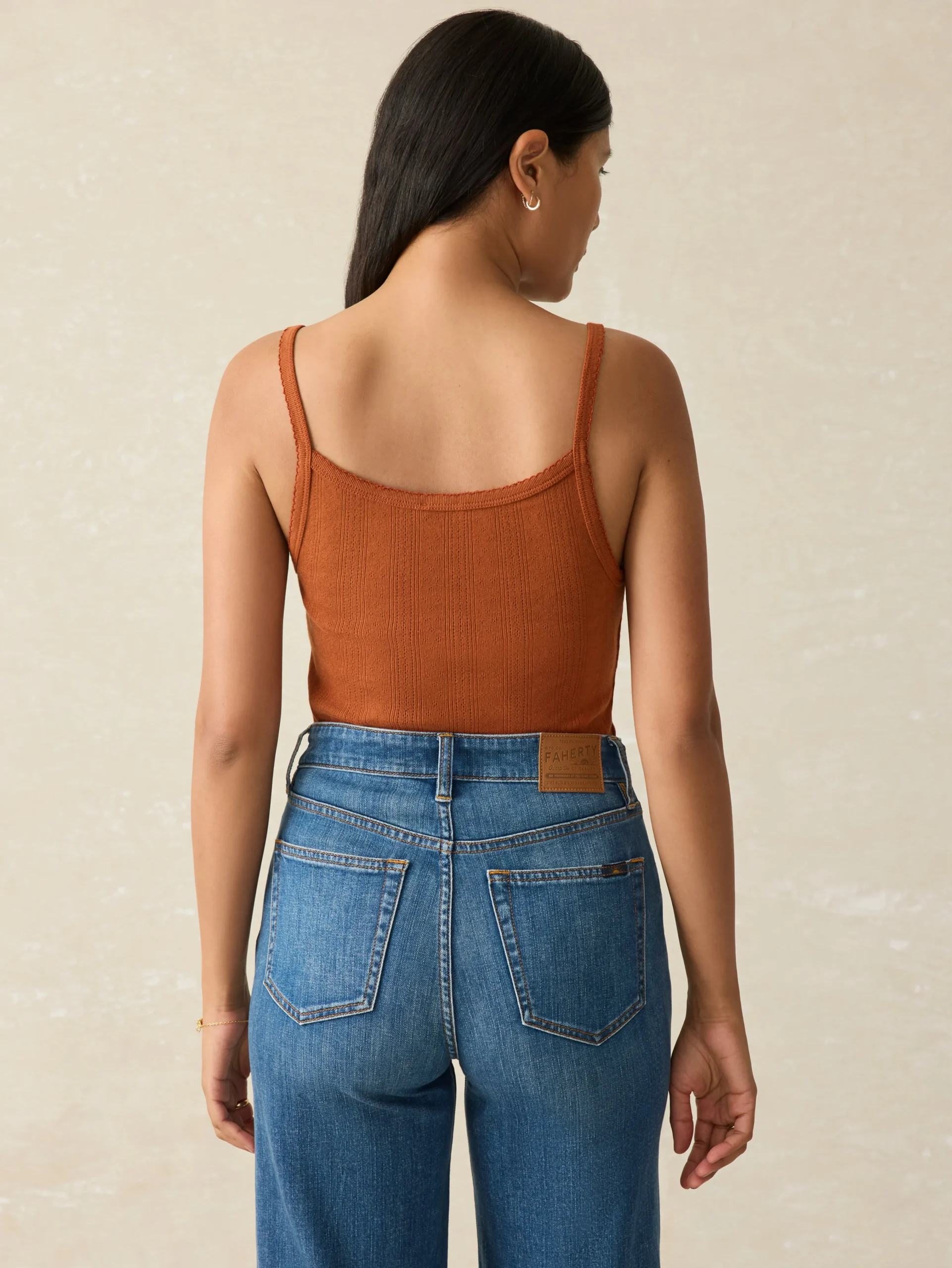 Faherty Brand Pacific Pointelle Tank -^Women T-Shirts