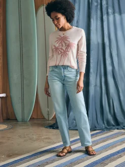 Faherty Brand Palm Coast Cashmere Crew -^Women Sweaters
