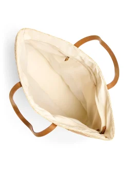 Faherty Brand Raffia Colorblock Tote -^Women Swim|Bags
