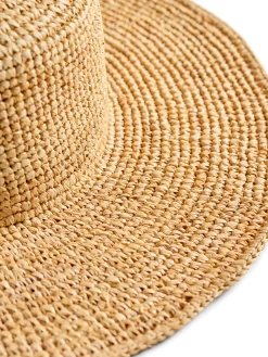 Faherty Brand Raffia Packable Sun Hat -^Women Swim