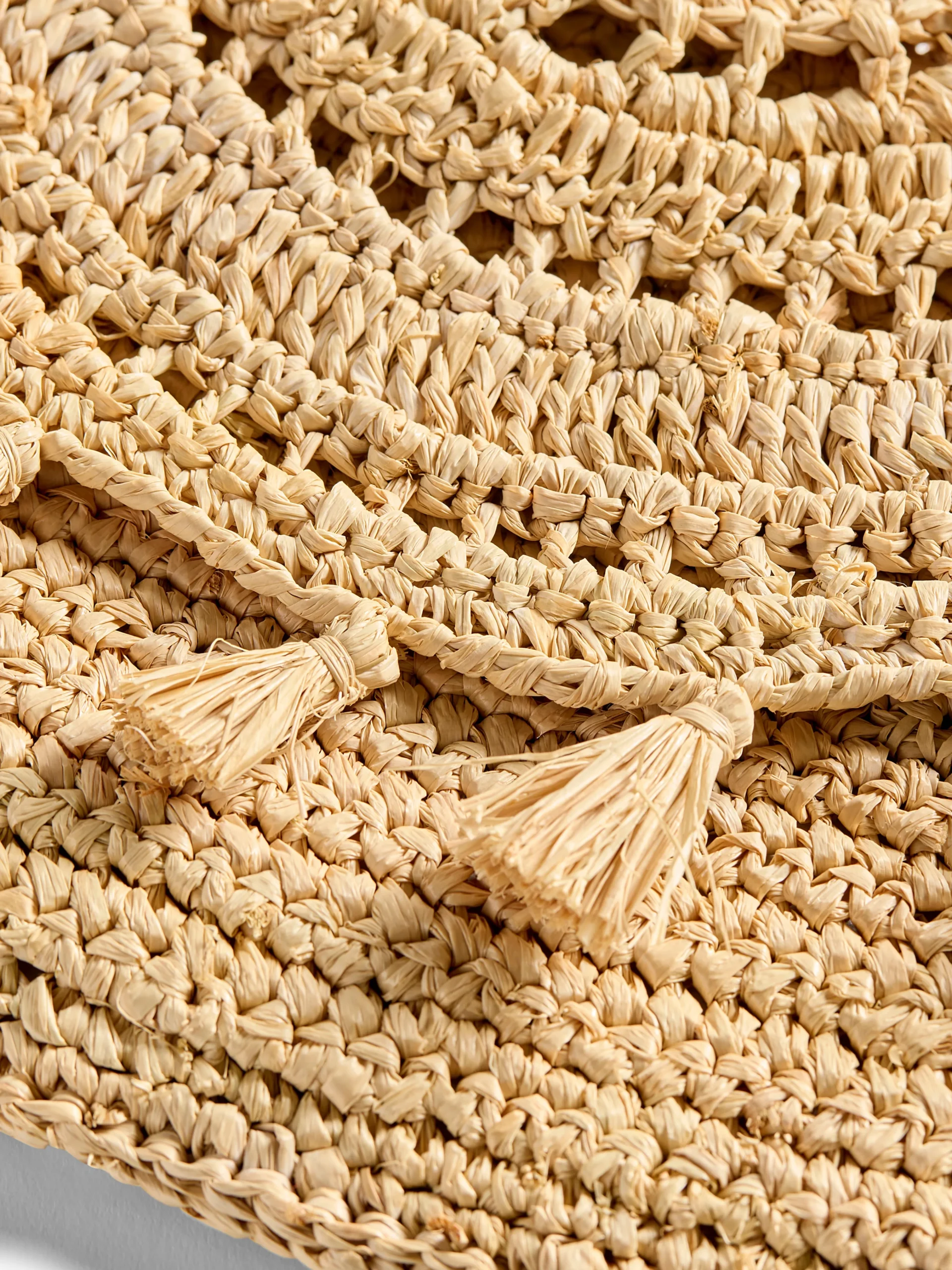 Faherty Brand Raffia Tassel Clutch -^Women Swim|Bags