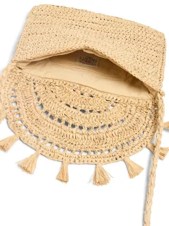 Faherty Brand Raffia Tassel Clutch -^Women Swim|Bags