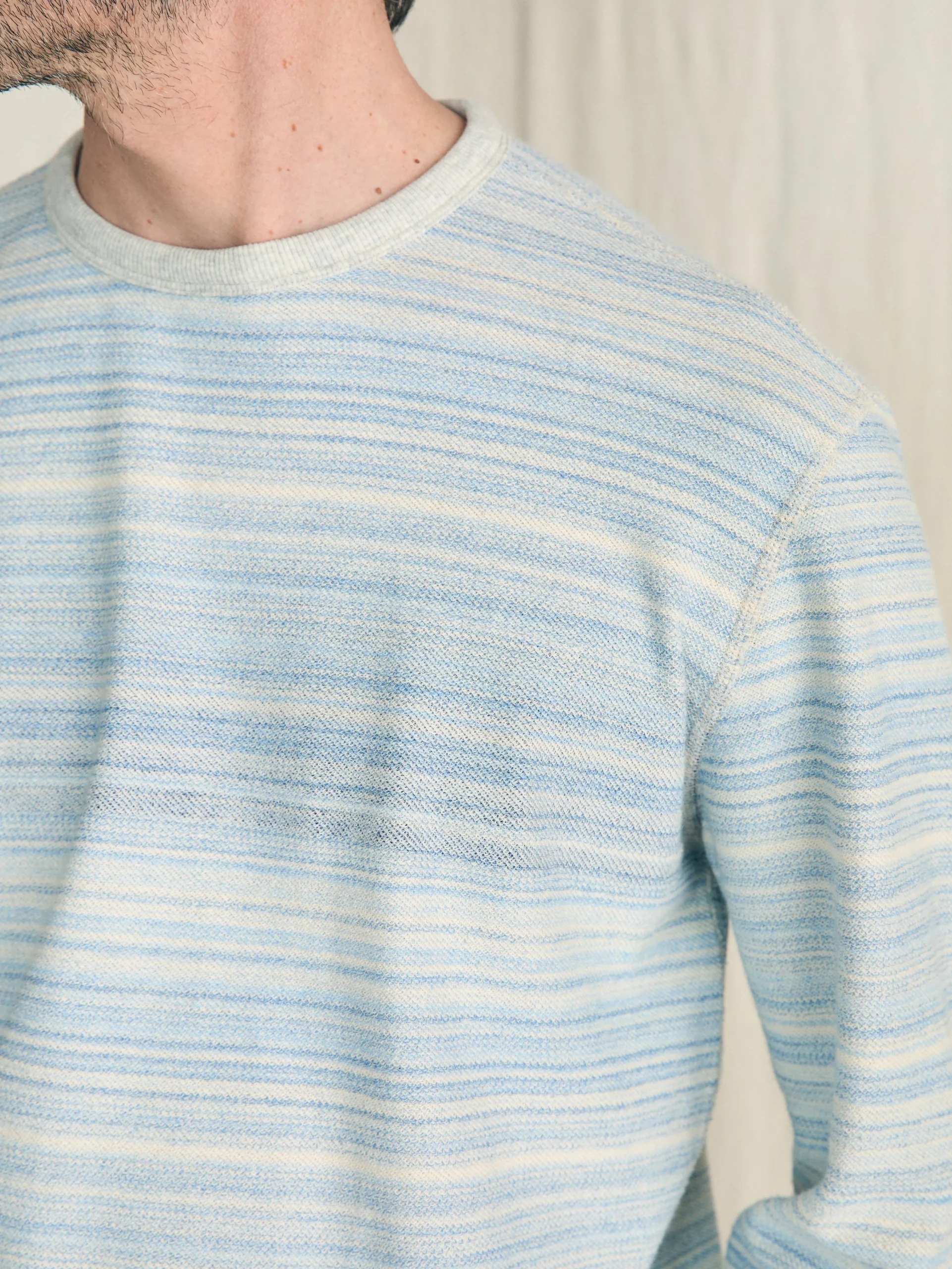 Faherty Brand Reversible French Terry Crew -^ Hoodies & Sweatshirts