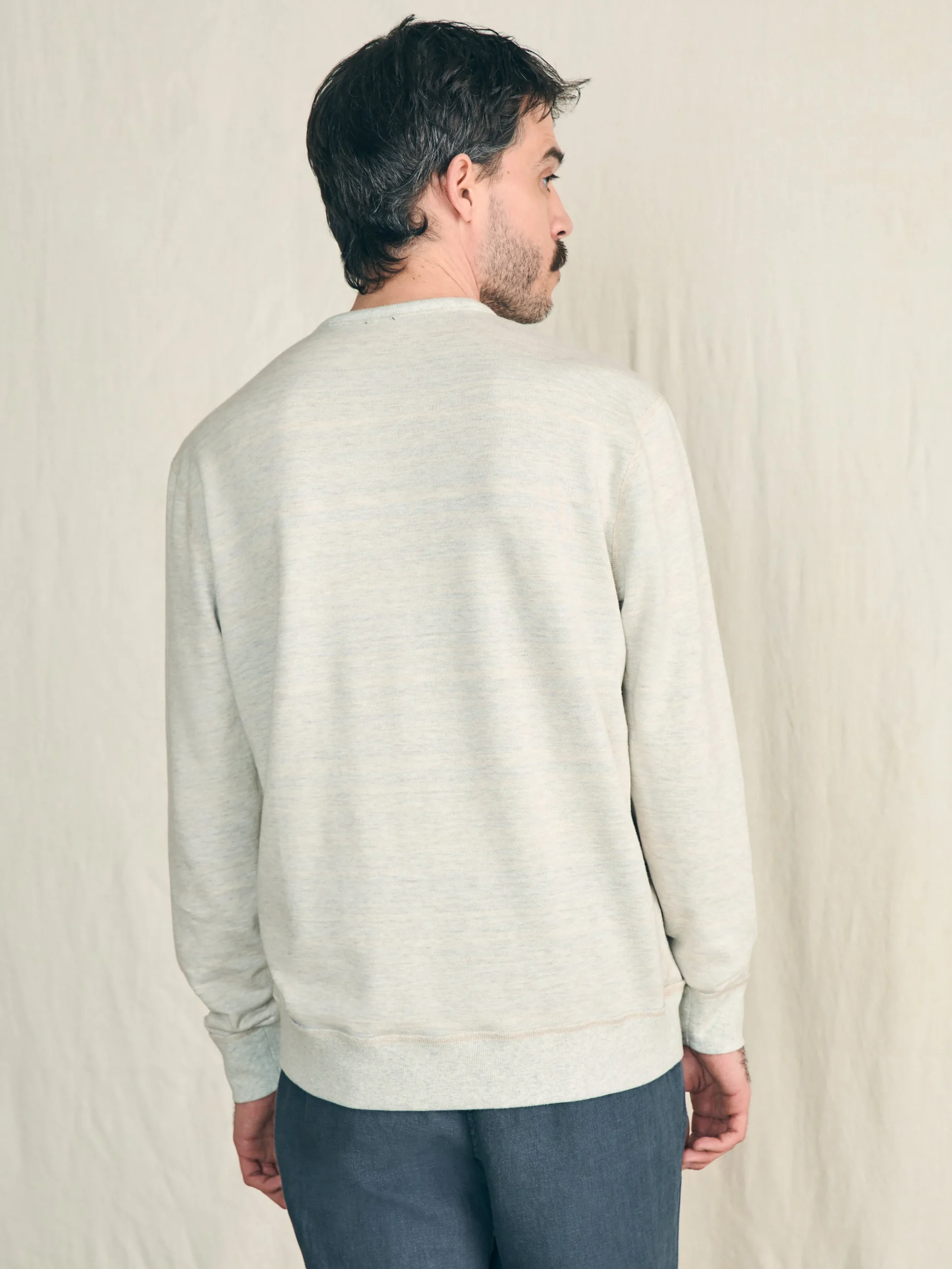 Faherty Brand Reversible French Terry Crew -^ Hoodies & Sweatshirts