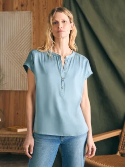 Faherty Brand Sandwashed Silk Desmond Top -^Women Shirts & Tops