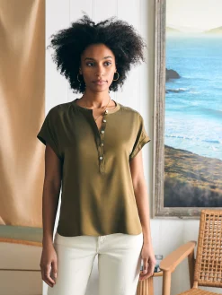 Faherty Brand Sandwashed Silk Desmond Top -^Women Shirts & Tops