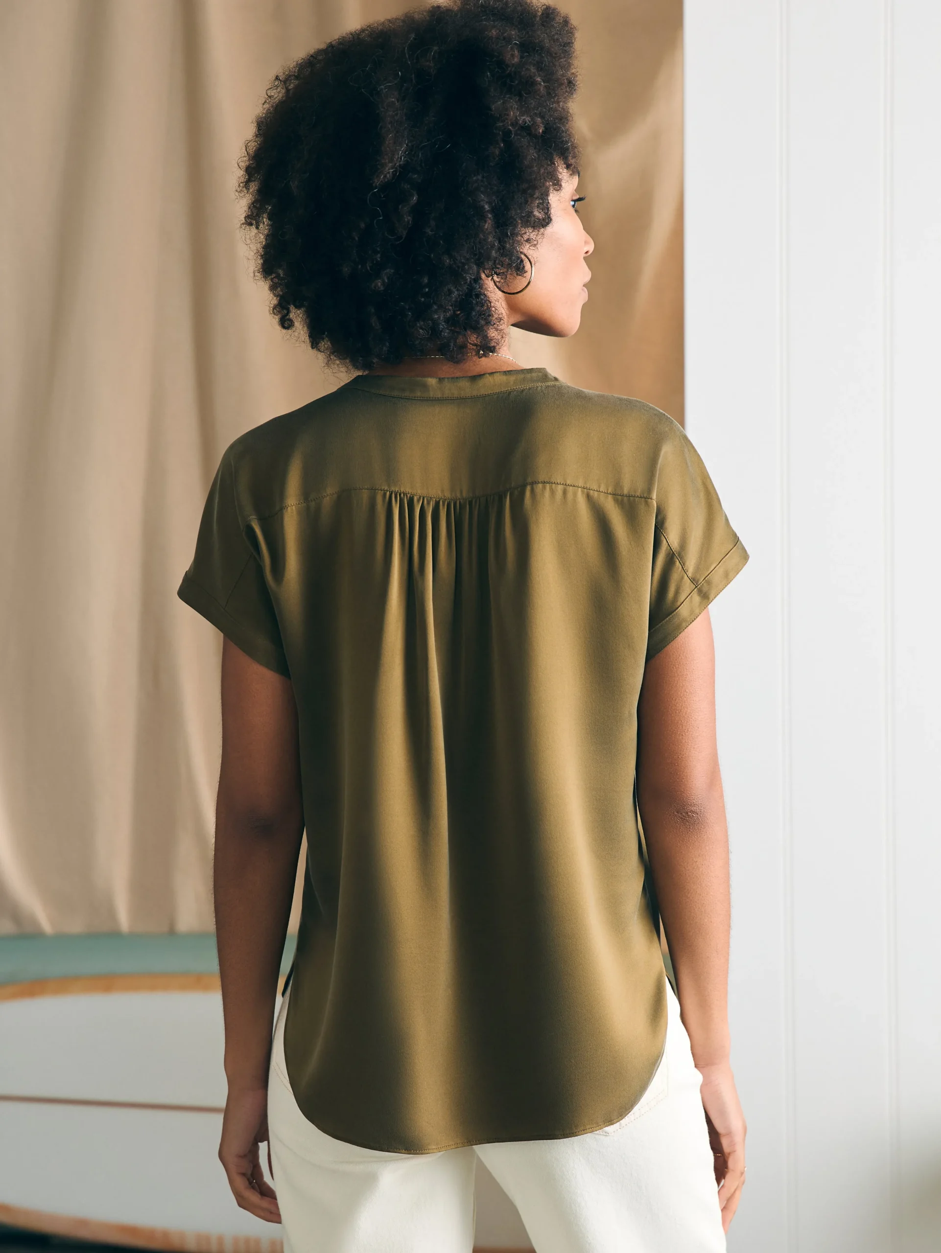Faherty Brand Sandwashed Silk Desmond Top -^Women Shirts & Tops