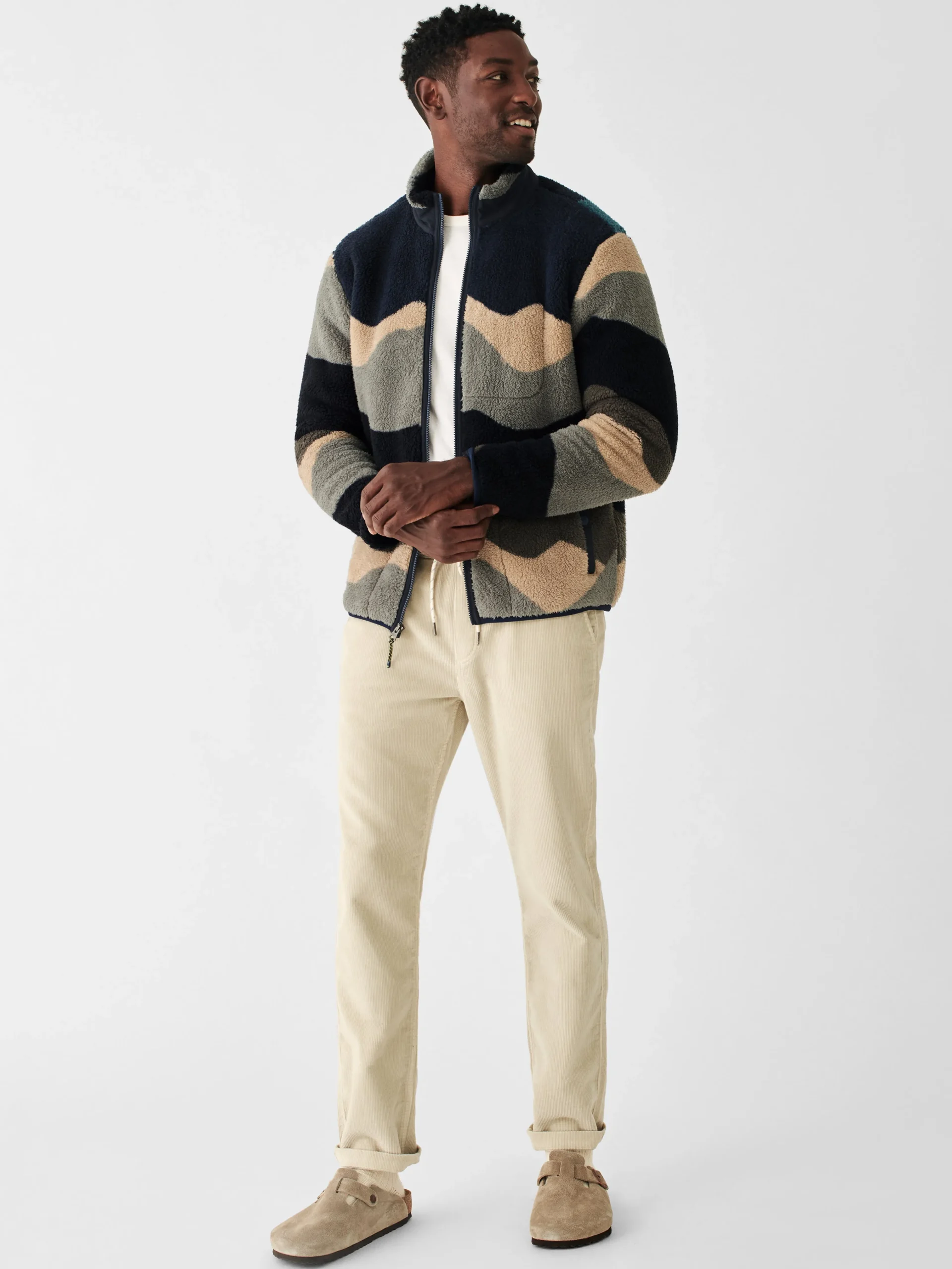 Faherty Brand Scenic High Pile Fleece Jacket -^ Jackets & Vests