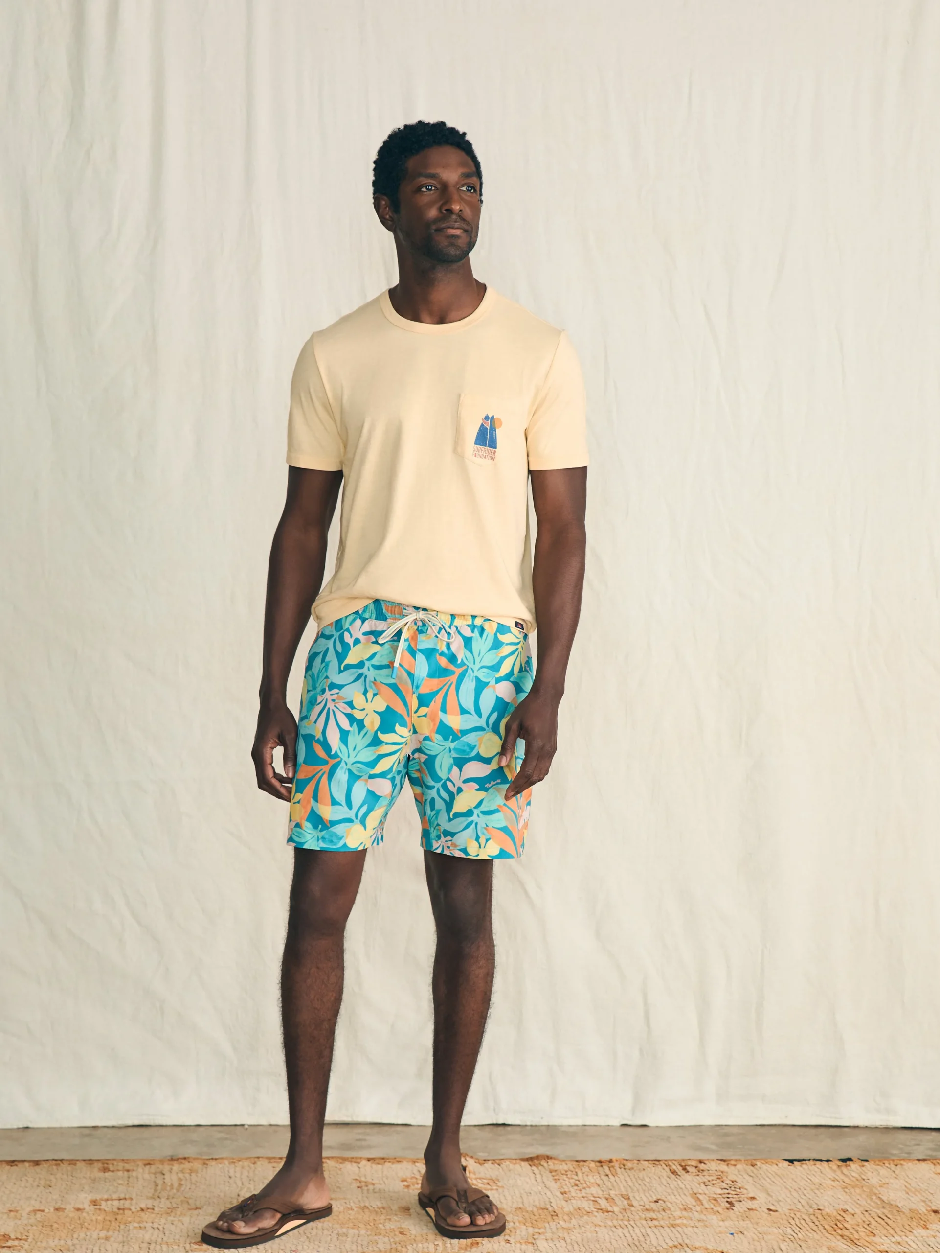 Faherty Brand Shorelite Active Swim Short (7" Inseam) -^ Swim