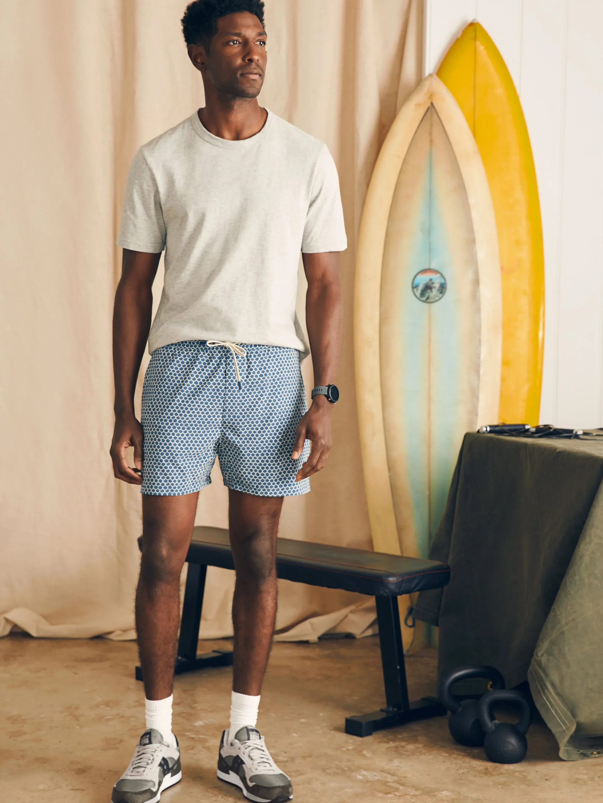 Faherty Brand Shorelite Active Swim Short (7" Inseam) -^ Shorts|Swim
