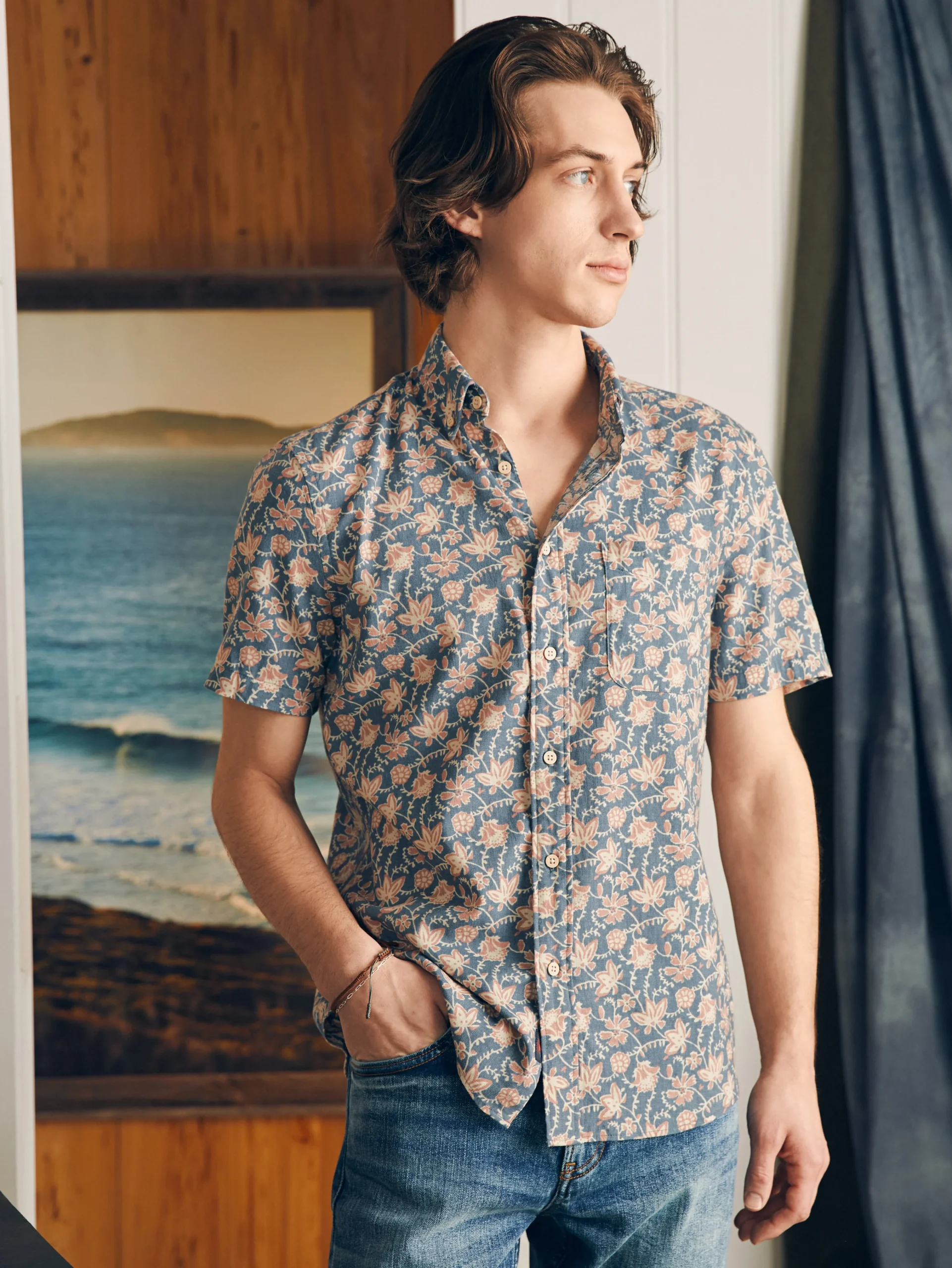 Faherty Brand Short-Sleeve Breeze Shirt -^ Shirts