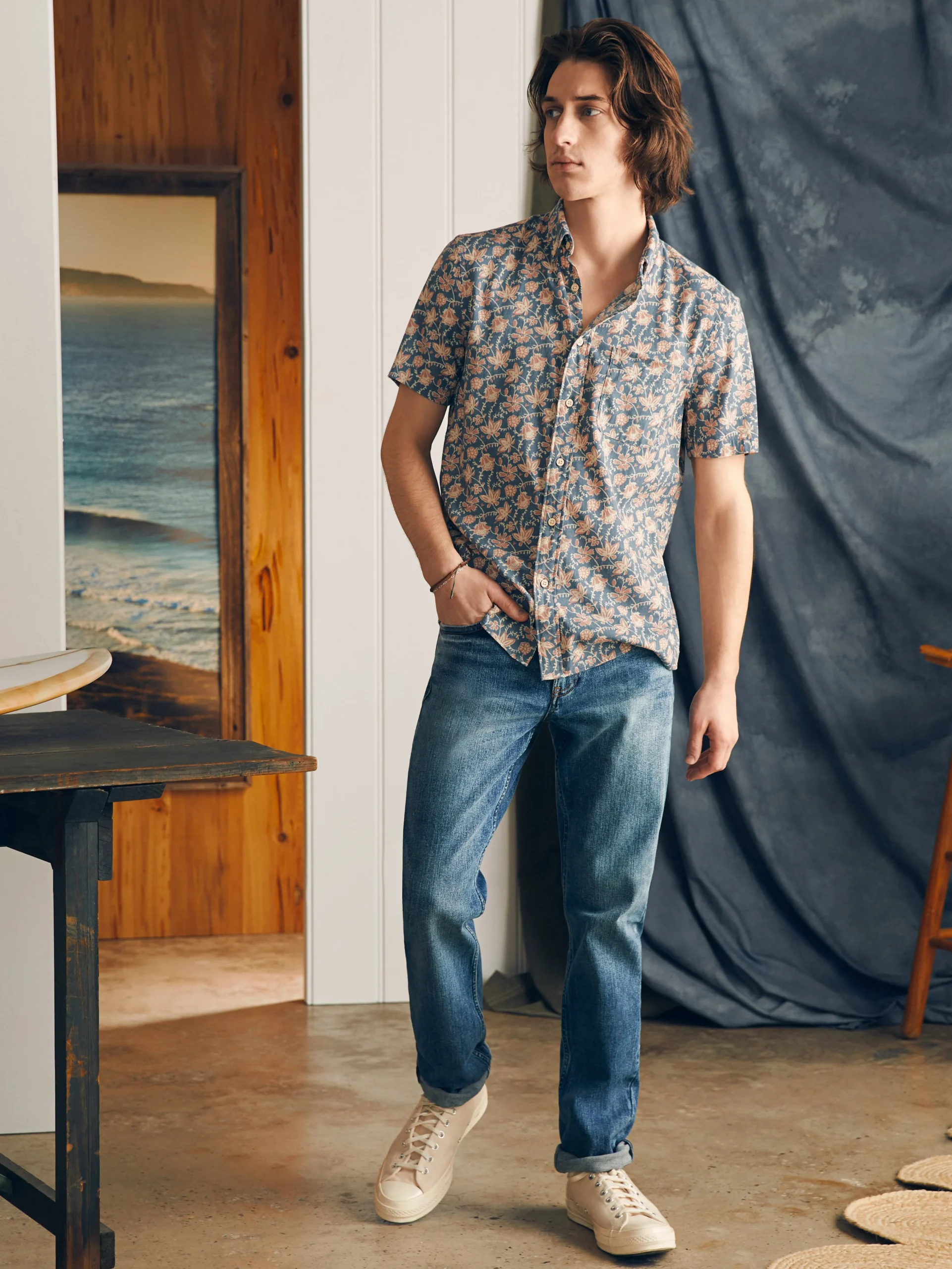 Faherty Brand Short-Sleeve Breeze Shirt -^ Shirts
