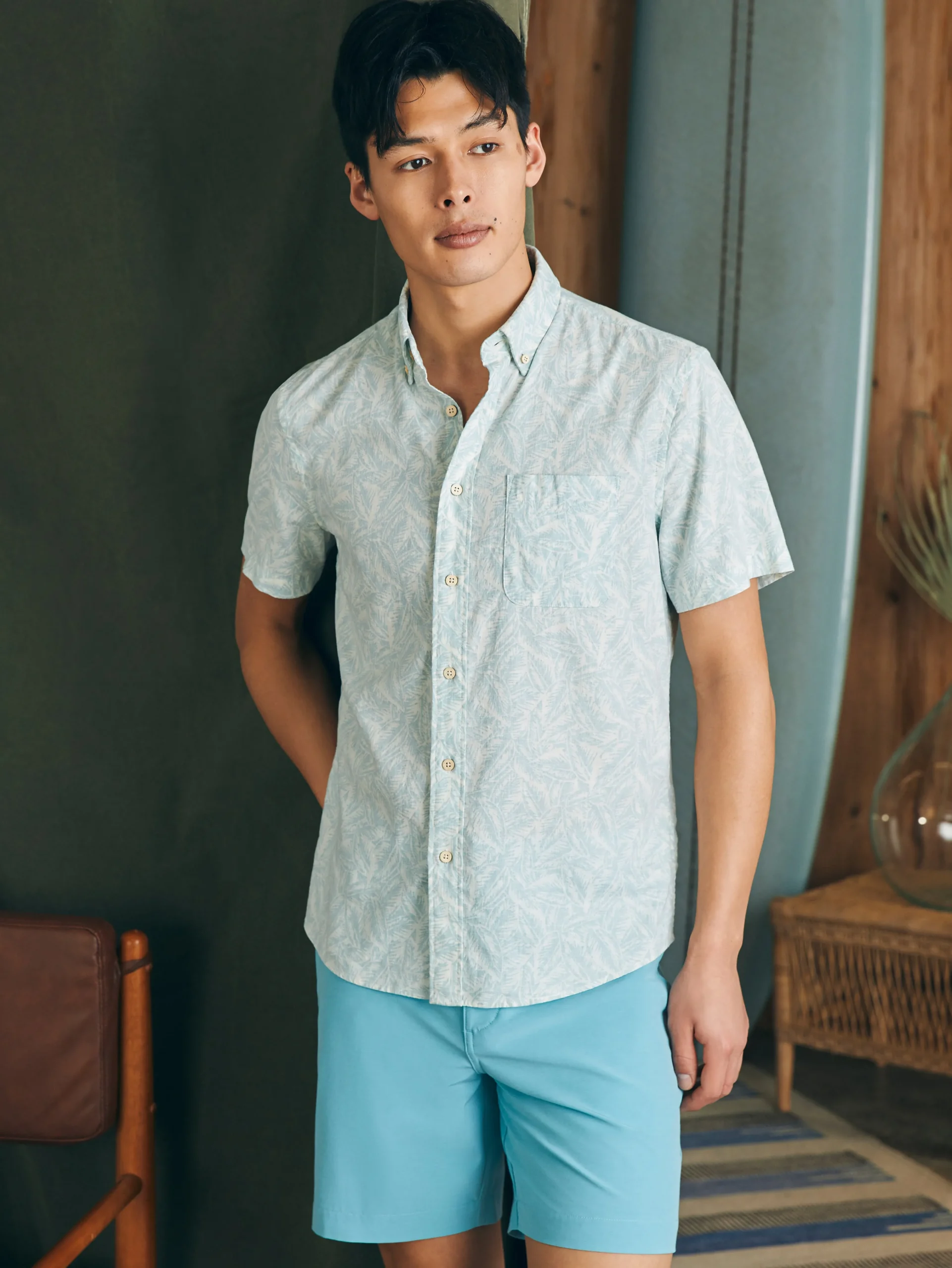 Faherty Brand Short-Sleeve Breeze Shirt -^ Shirts