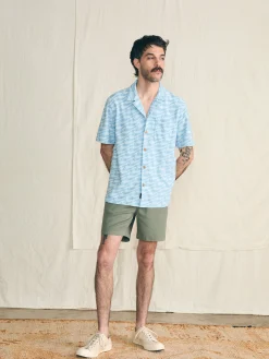 Faherty Brand Short-Sleeve Cabana Towel Terry Shirt -^ Shirts