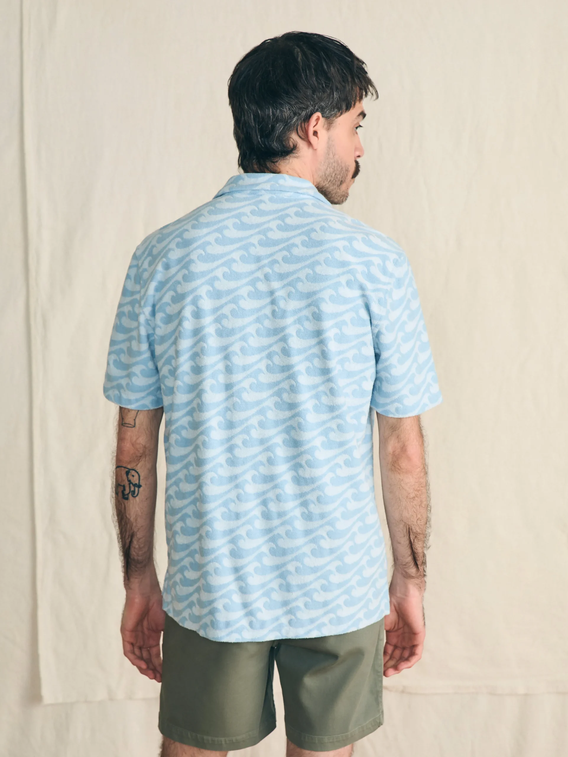 Faherty Brand Short-Sleeve Cabana Towel Terry Shirt -^ Shirts
