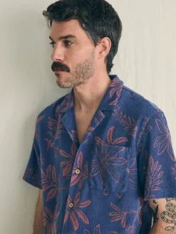Faherty Brand Short-Sleeve Cabana Towel Terry Shirt -^ Shirts