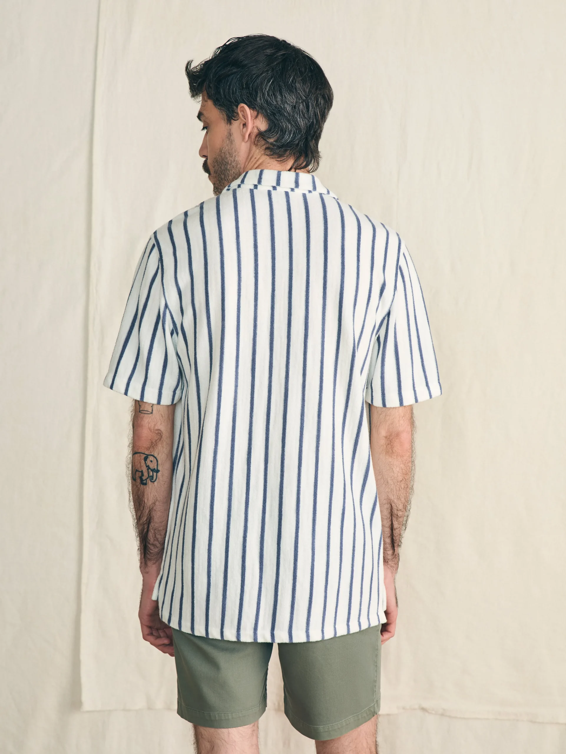 Faherty Brand Short-Sleeve Cabana Towel Terry Shirt -^ Shirts