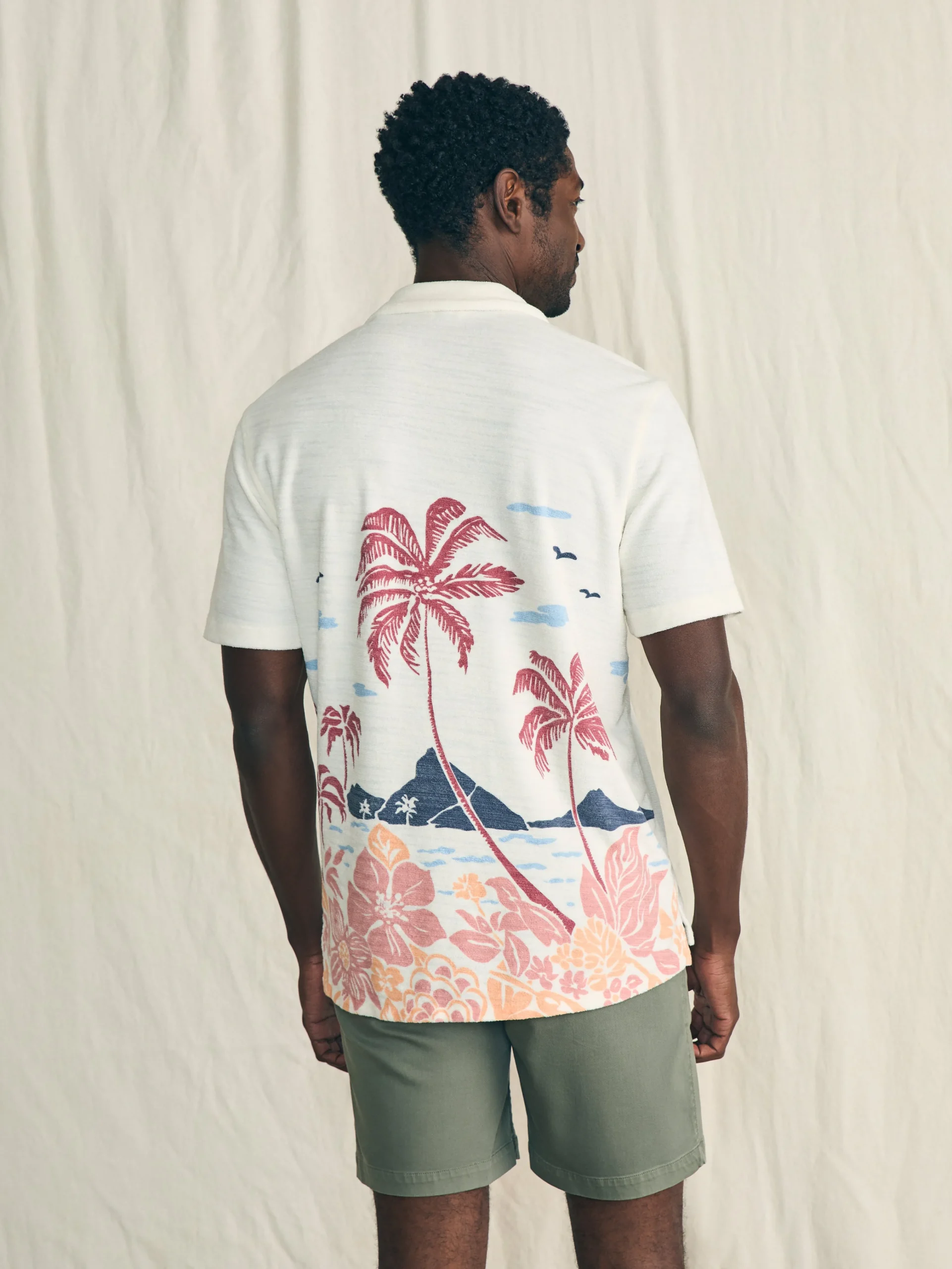 Faherty Brand Short-Sleeve Cabana Towel Terry Shirt -^ Shirts