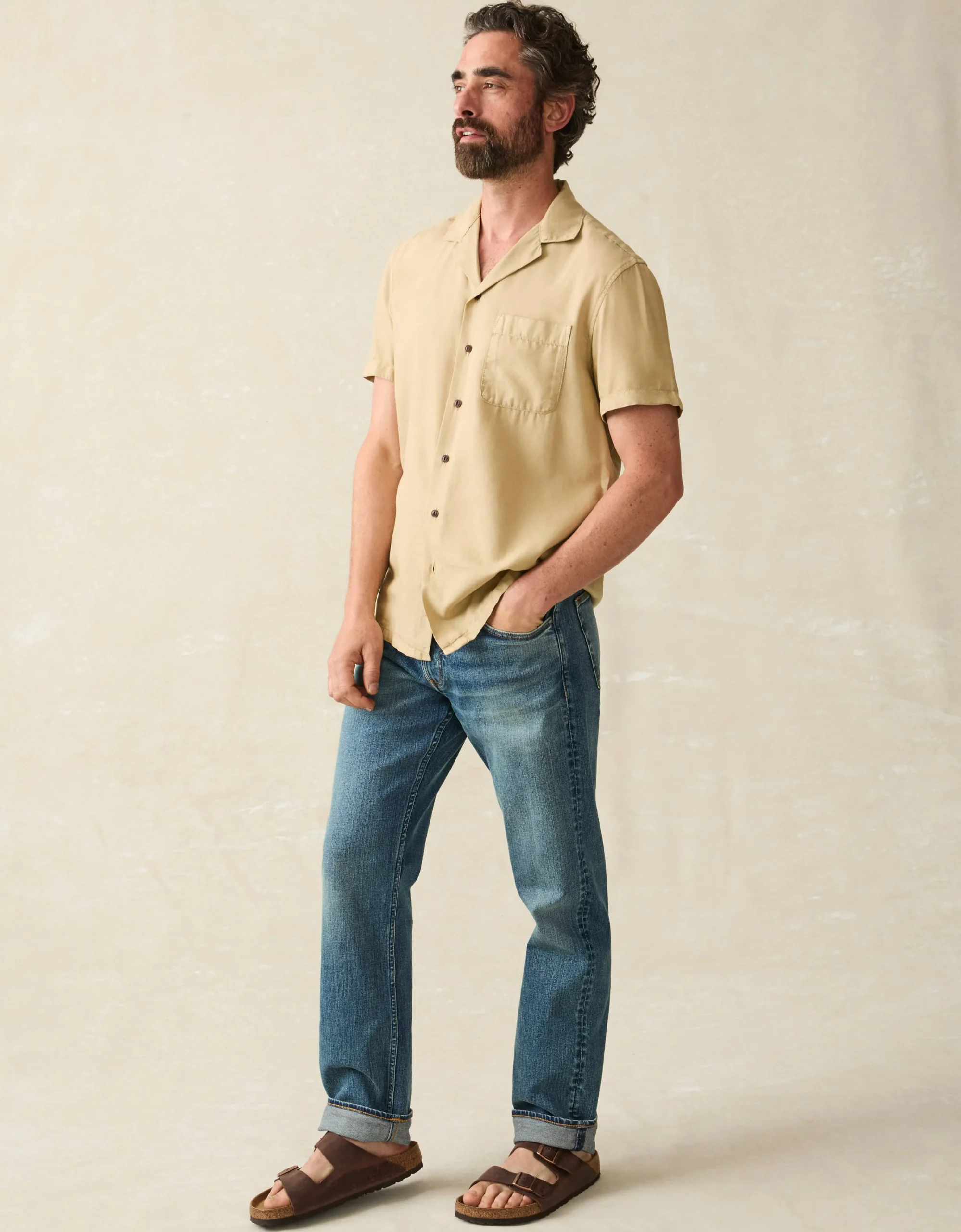 Faherty Brand Short-Sleeve Getaway Camp Shirt -^ Shirts
