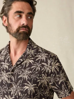 Faherty Brand Short-Sleeve Hemp Blend Camp Shirt -^ Shirts