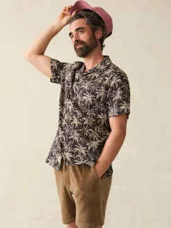 Faherty Brand Short-Sleeve Hemp Blend Camp Shirt -^ Shirts