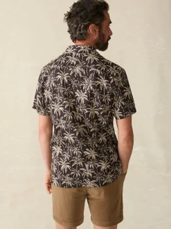 Faherty Brand Short-Sleeve Hemp Blend Camp Shirt -^ Shirts