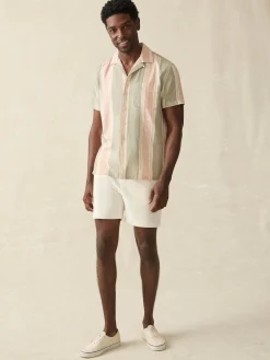 Faherty Brand Short-Sleeve Hemp Blend Camp Shirt -^ Shirts