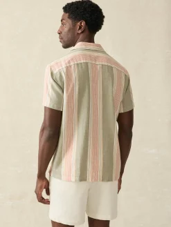 Faherty Brand Short-Sleeve Hemp Blend Camp Shirt -^ Shirts