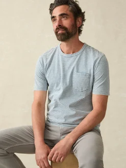 Faherty Brand Short-Sleeve Indigo Pocket Tee -^ T-Shirts & Henleys