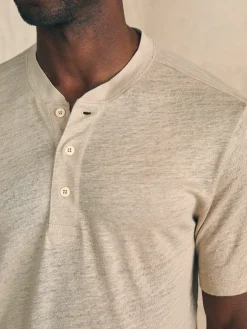 Faherty Brand Short-Sleeve Linen Henley -^ T-Shirts & Henleys