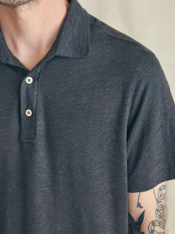 Faherty Brand Short-Sleeve Linen Polo -^ Polo Shirts