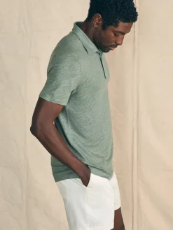 Faherty Brand Short-Sleeve Linen Polo -^ Polo Shirts