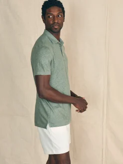 Faherty Brand Short-Sleeve Linen Polo -^ Polo Shirts