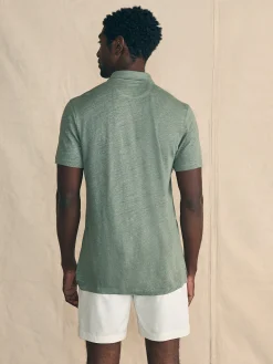 Faherty Brand Short-Sleeve Linen Polo -^ Polo Shirts