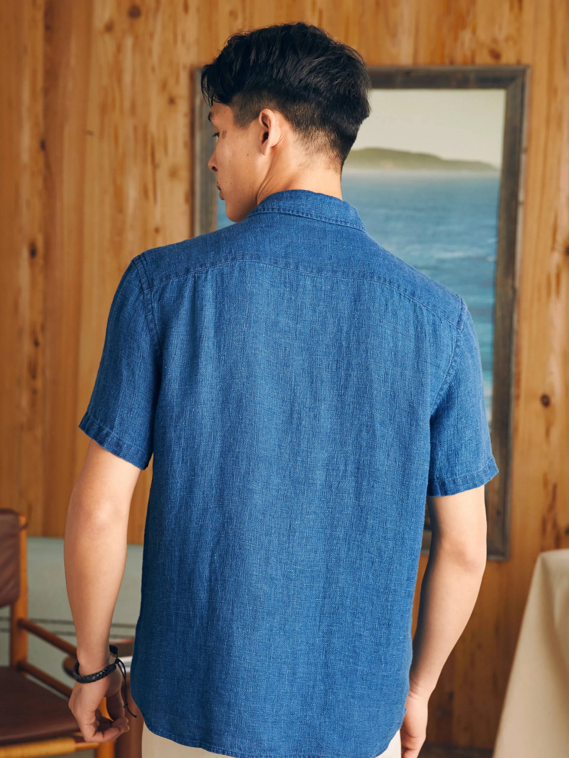 Faherty Brand Short-Sleeve Palma Linen Shirt -^ Shirts