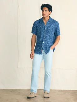 Faherty Brand Short-Sleeve Palma Linen Shirt -^ Shirts