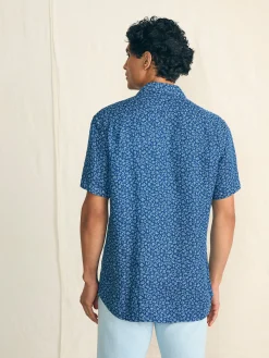 Faherty Brand Short-Sleeve Palma Linen Shirt -^ Shirts