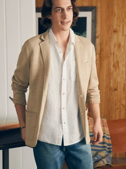 Faherty Brand Short-Sleeve Palma Linen Shirt (Tall) -^ Shirts
