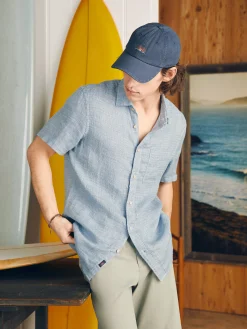 Faherty Brand Short-Sleeve Palma Linen Shirt (Tall) -^ Shirts