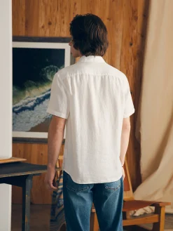 Faherty Brand Short-Sleeve Palma Linen Shirt -^ Shirts