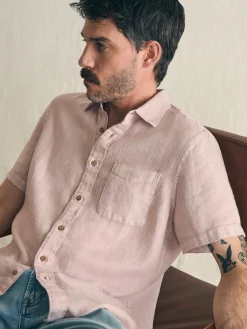 Faherty Brand Short-Sleeve Palma Linen Shirt -^ Shirts