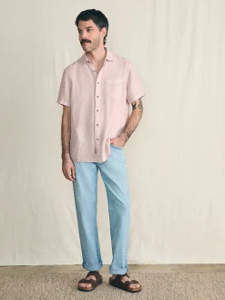 Faherty Brand Short-Sleeve Palma Linen Shirt -^ Shirts