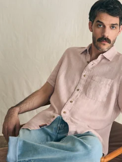 Faherty Brand Short-Sleeve Palma Linen Shirt -^ Shirts