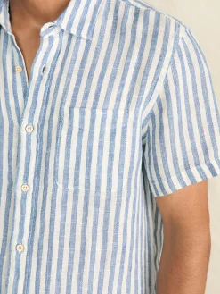 Faherty Brand Short-Sleeve Palma Linen Shirt -^ Shirts