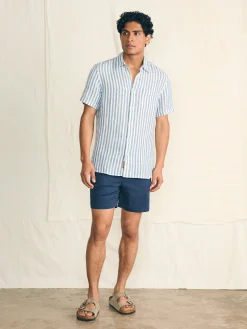 Faherty Brand Short-Sleeve Palma Linen Shirt -^ Shirts