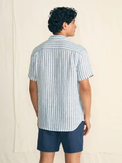Faherty Brand Short-Sleeve Palma Linen Shirt -^ Shirts
