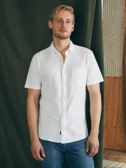 Faherty Brand Short-Sleeve Sunwashed Knit Shirt (Single Pocket) (Tall) -^ Shirts