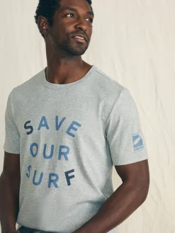 Faherty Brand Short-Sleeve Surfrider Sunwashed Tee -^ T-Shirts & Henleys