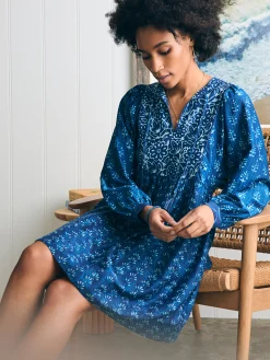 Faherty Brand Silk Blend Solstice Mini Dress -^Women Dresses